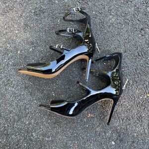 Vince Camuto Black Patent Leather Heels